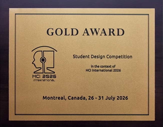 Student Design Competition GOLD Award. Details in text following the image.